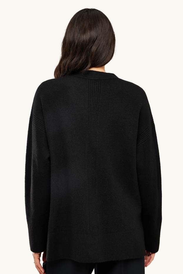 Damen - Strickjacke - schwarz