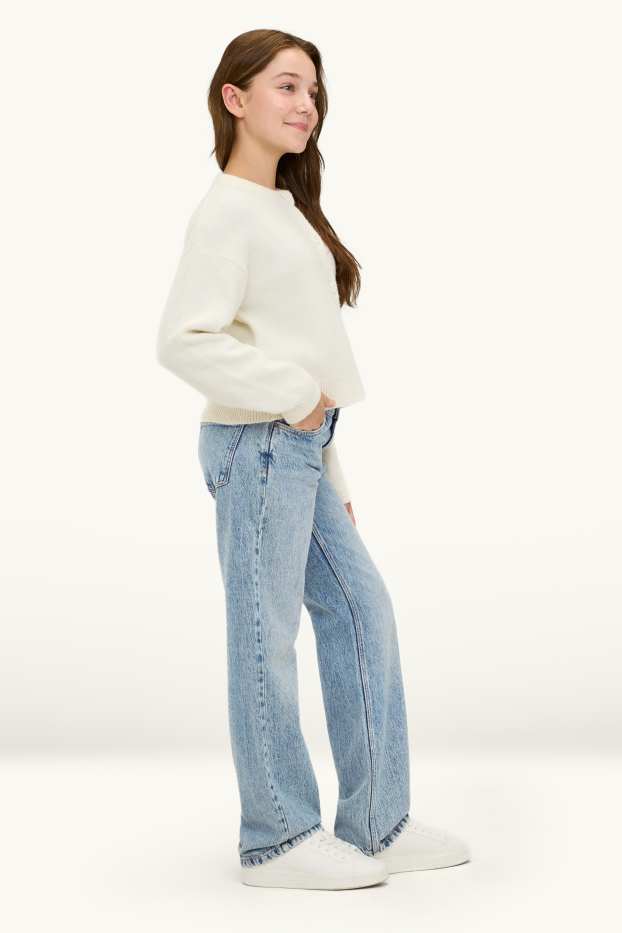 Bambine - Straight jeans - jeans azzurro