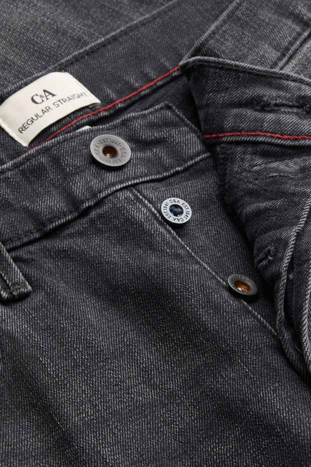 Herren - Straight Jeans - Selvedge - dunkeljeansgrau