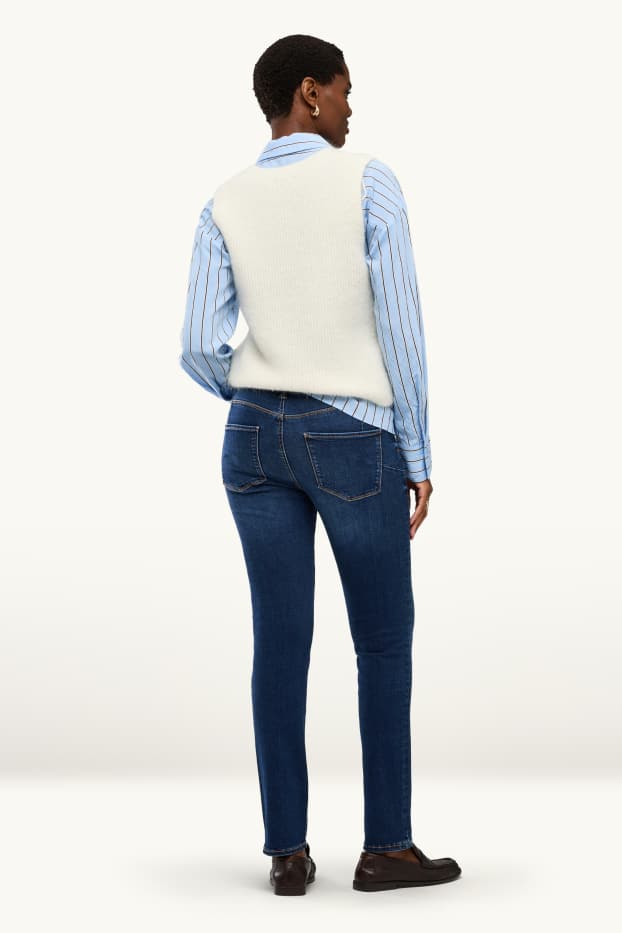 Donna - Slim jeans - vita media - jeans modellanti - LYCRA® - jeans blu scuro