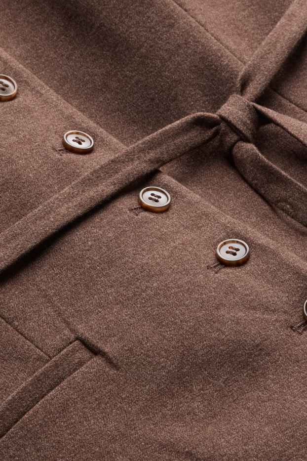 Dames - Business-gilet - slim fit - bruin