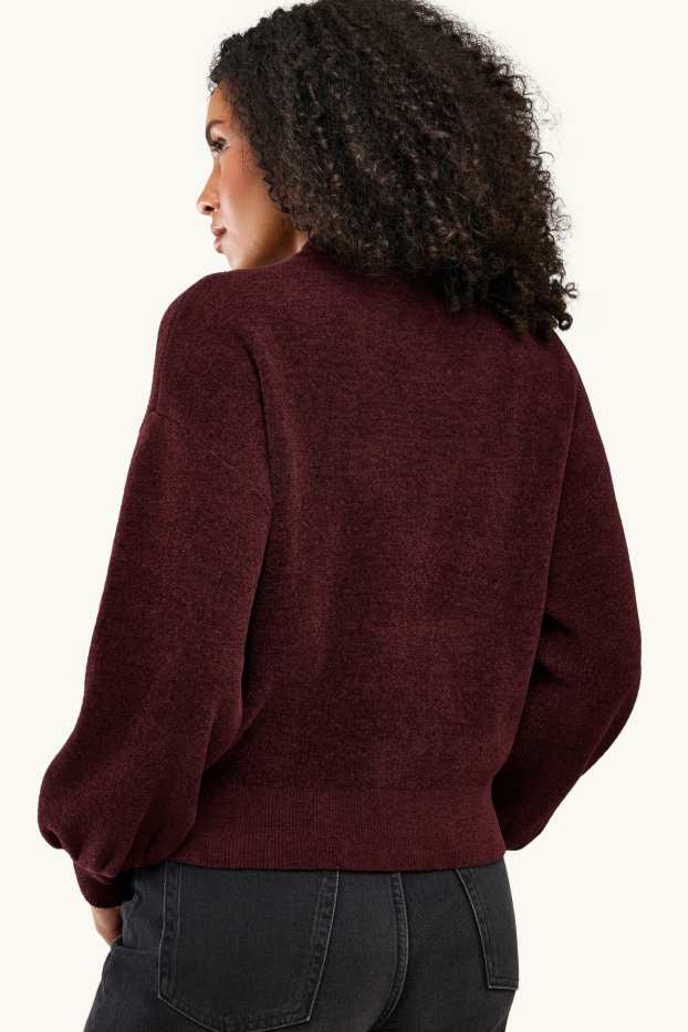 Women - Cardigan - bordeaux