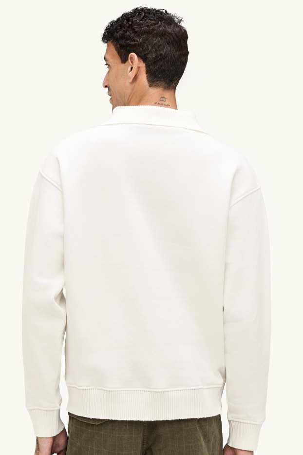 Herren - Sweatshirt - cremeweiß
