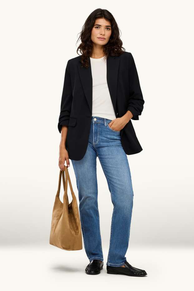 Donna - Straight jeans - vita media - LYCRA® - jeans blu