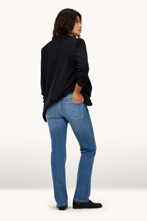 Donna - Straight jeans - vita media - LYCRA® - jeans blu