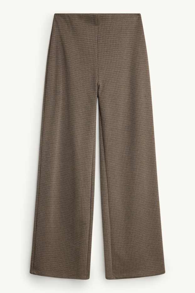 Damen - Jogginghose - gemustert - taupe