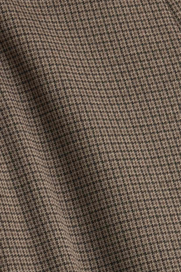 Damen - Jogginghose - gemustert - taupe