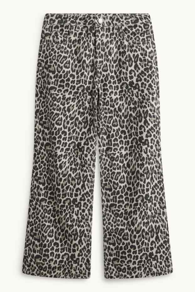 Enfants filles - Bootcut jean - à motif - blanc / noir