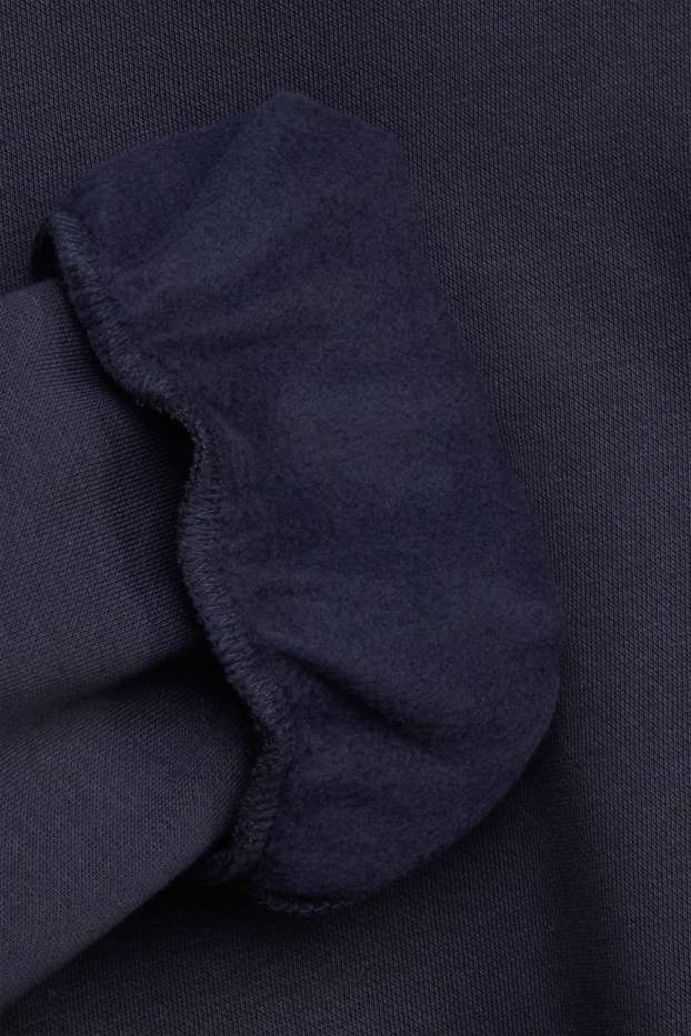 Femmes - Sweat - look 2-en-1 - bleu foncé