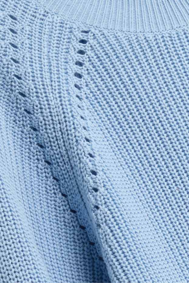 Femmes - Pull - finition côtelée - bleu clair