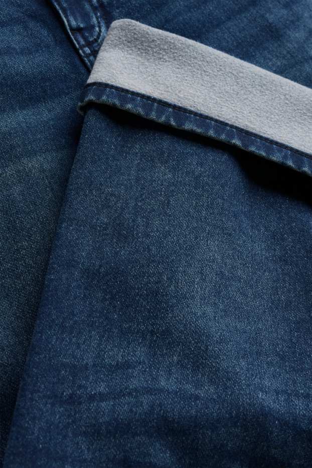 Copii - Băieți - Straight jeans - jeans termoizolanți - LYCRA® - denim-albastru închis