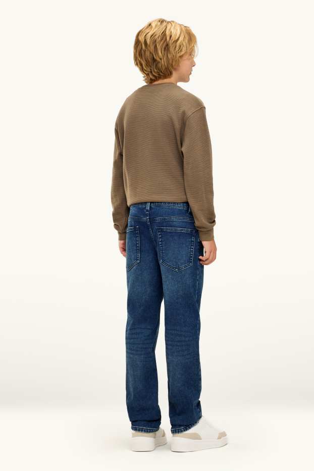 Copii - Băieți - Straight jeans - jeans termoizolanți - LYCRA® - denim-albastru închis