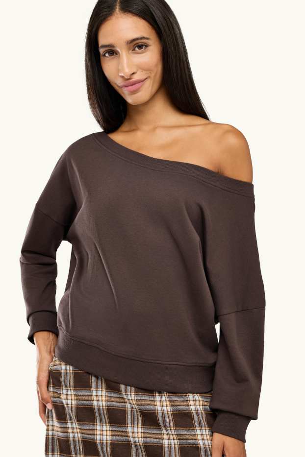 Damen - Sweatshirt - braun