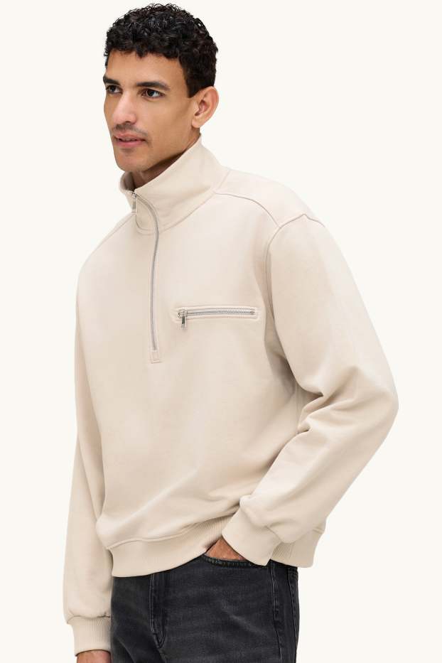 Hommes - Sweat - beige