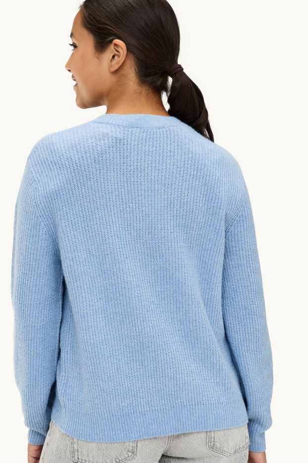 Kinder Mädchen - Pullover - hellblau