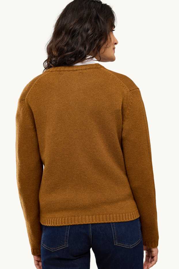 Femmes - Gilet en laine - marron