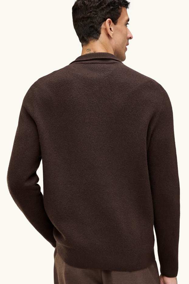 Hommes - Pull - marron foncé