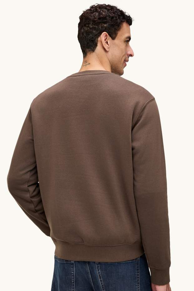 Heren - Sweatshirt - bruin