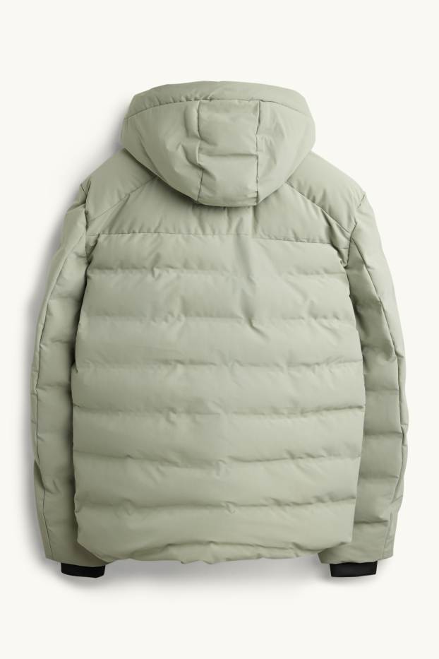 Herren - Funktions-Steppjacke mit Kapuze - gefüttert - hellgrün