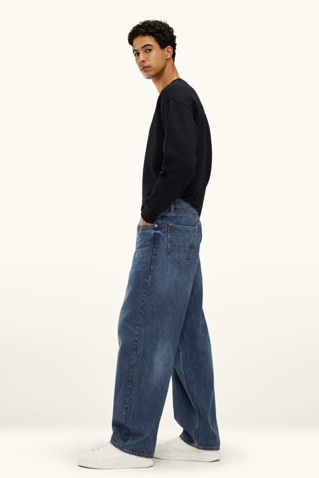 Heren - Baggy jeans - jeansblauw