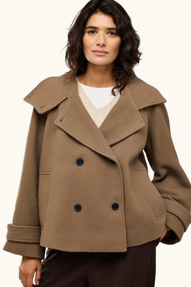 Damen - Jacke - hellbraun