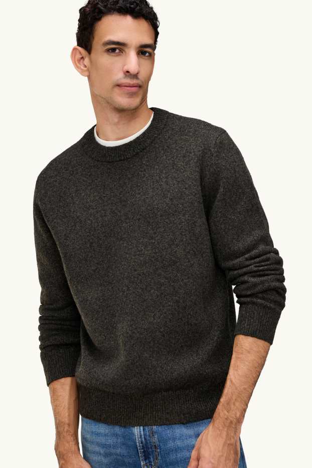Hommes - Pull - gris foncé