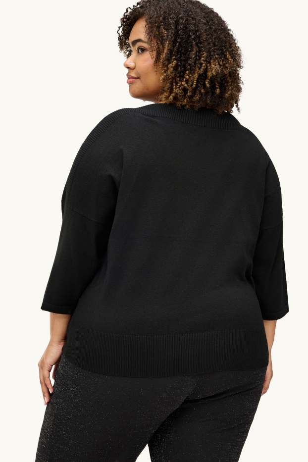 Damen - Pullover - schwarz