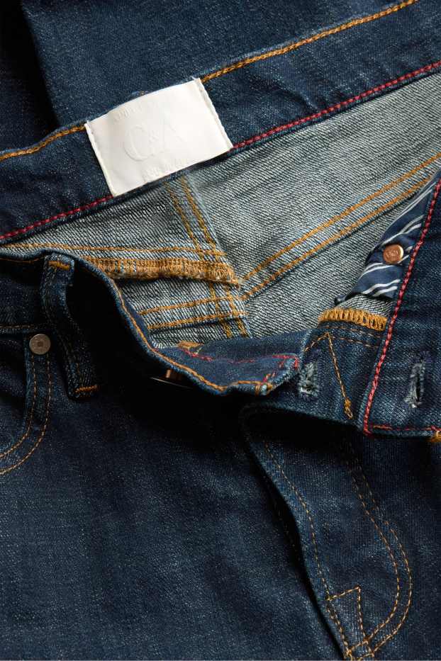 Uomo - Regular jeans - selvedge - jeans blu scuro