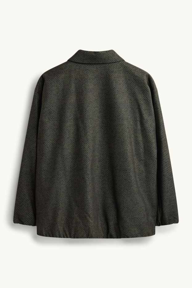 Damen - Blouson - gemustert - dunkelgrün