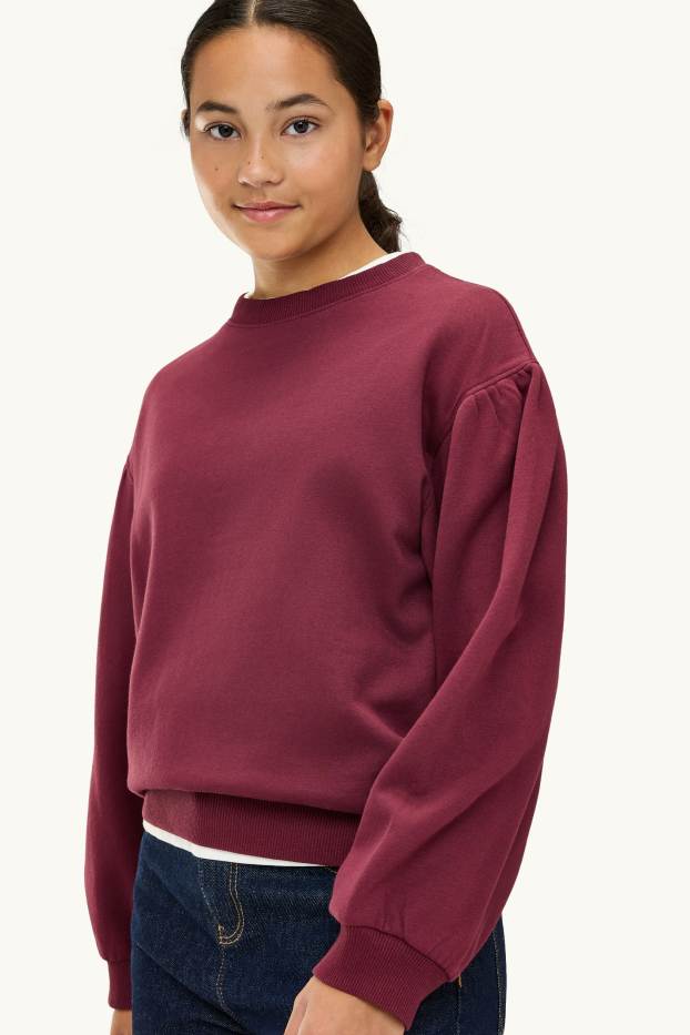 Kinder Mädchen - Sweatshirt - bordeaux