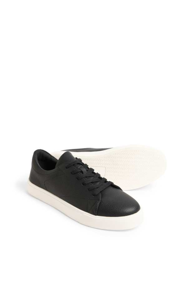 Hommes - Baskets - matière synthétique - noir / blanc