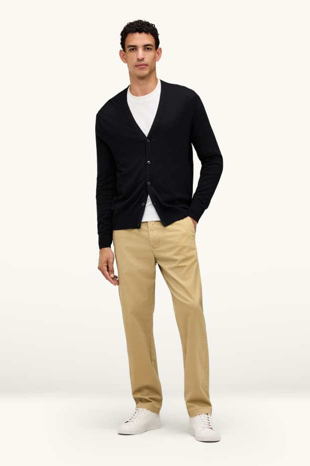 Hommes - Chino - regular fit - LYCRA® - beige
