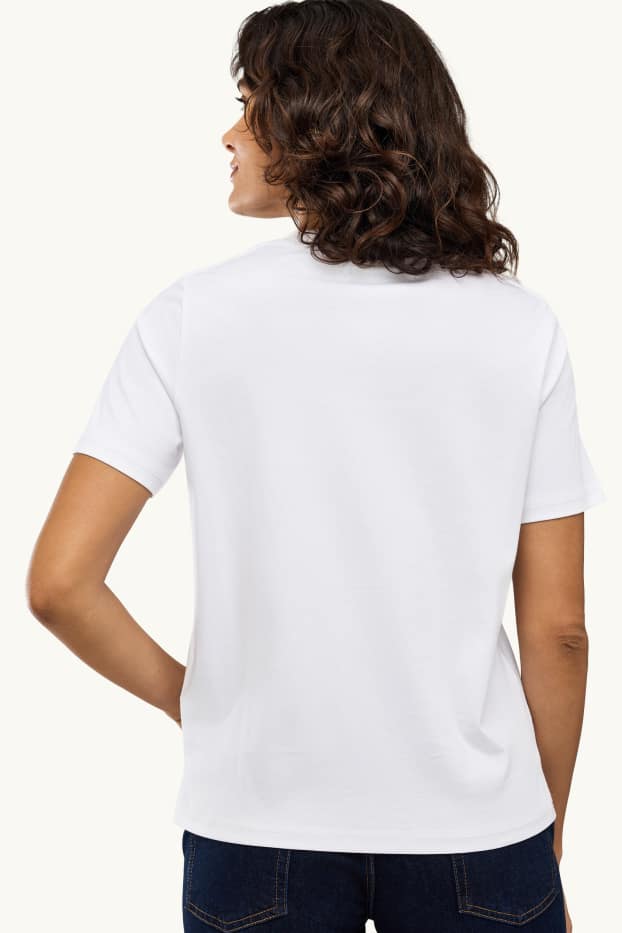 Dames - T-shirt - regular fit - wit