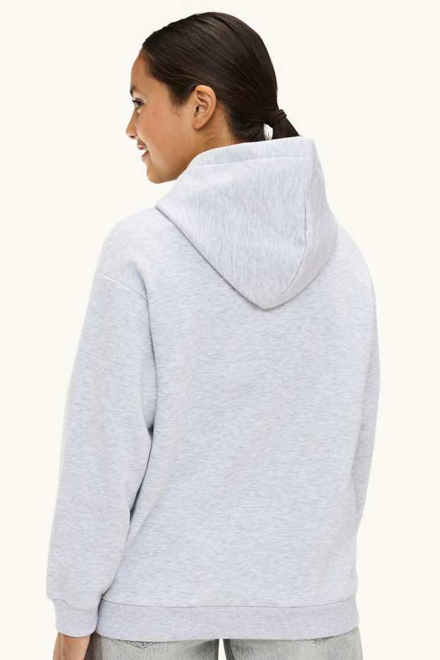 Nena - SmileyWorld® - dessuadora amb caputxa - efecte brillant - gris clar jaspiat