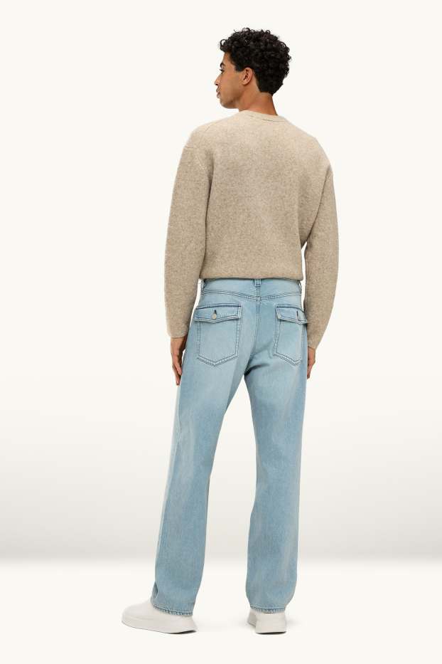 Pánské - Relaxed jeans - světle modrá