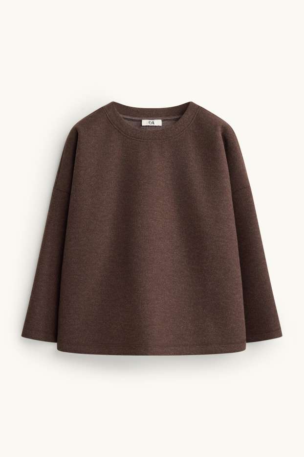 Dona - Dessuadora oversized - marró