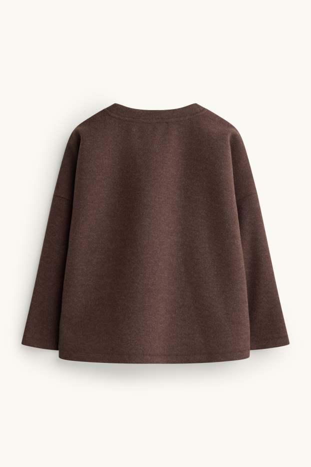 Dona - Dessuadora oversized - marró