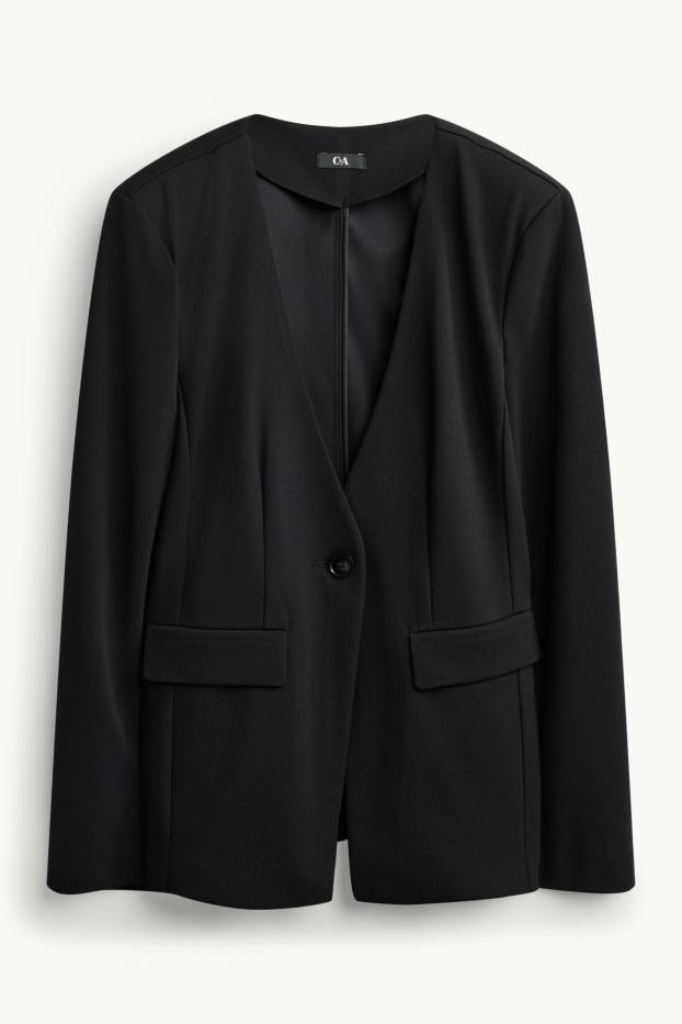 Damen - Business-Blazer - Regular Fit - schwarz