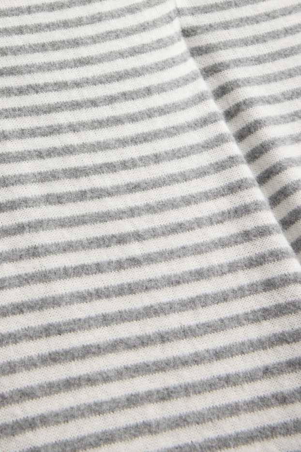 Dona - Pantalons de xandall - de ratlles - blanc/gris