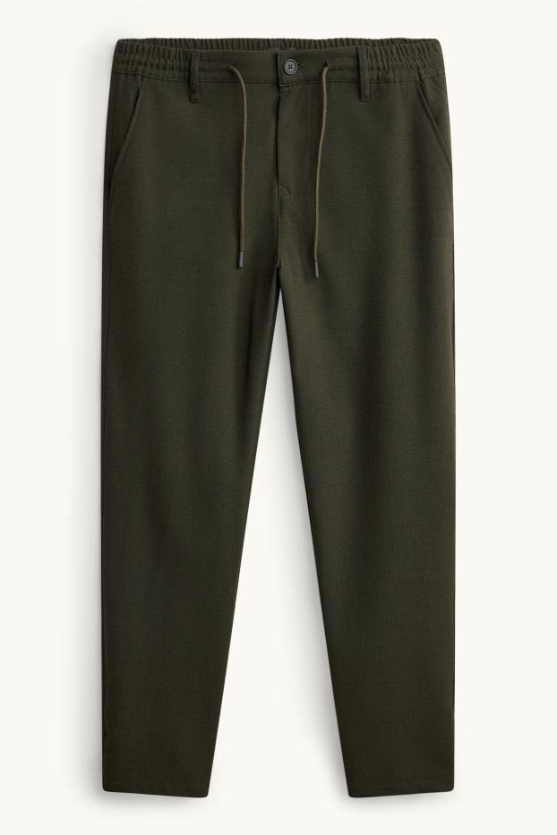Hommes - Chino - tapered fit - kaki