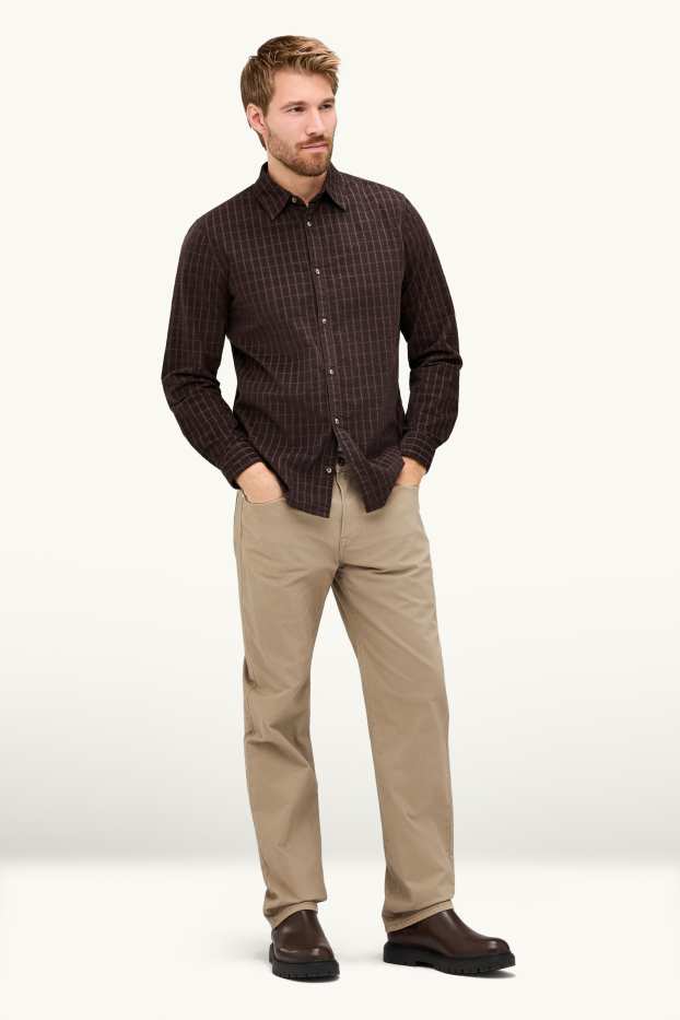 Home - Pantalons tèrmics - regular fit - caqui