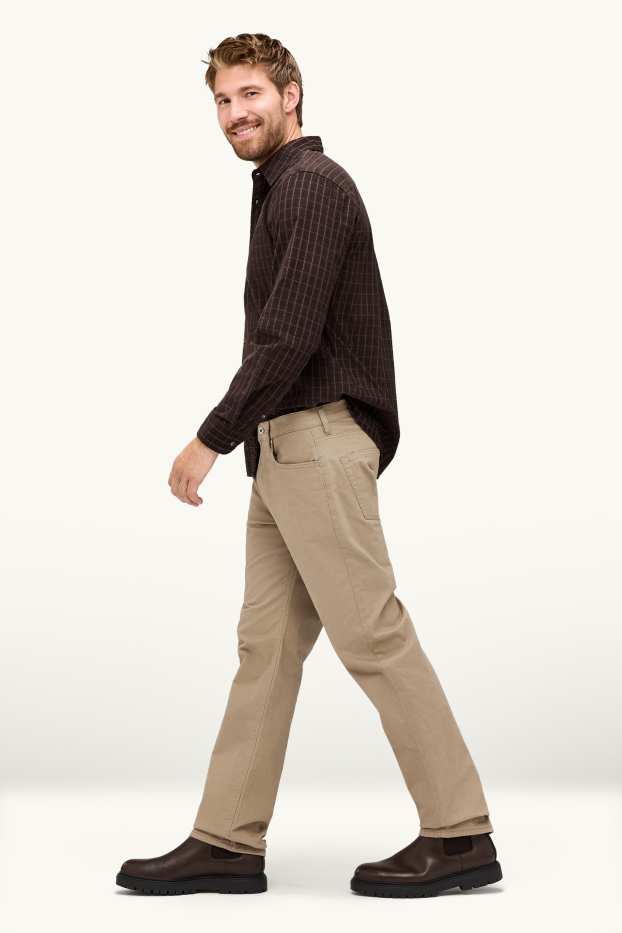 Home - Pantalons tèrmics - regular fit - caqui