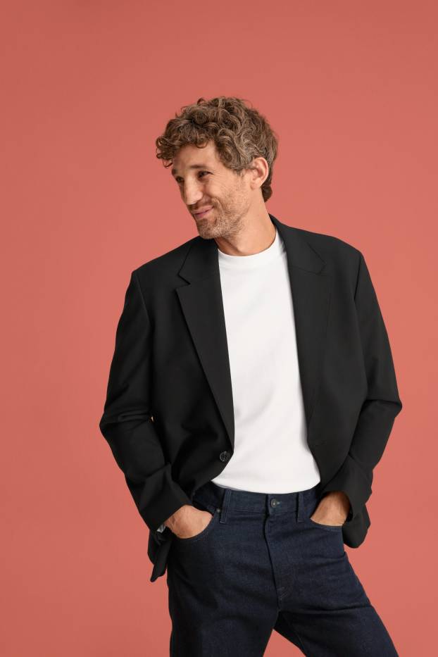Hommes - Veste de costume - relaxed fit - LYCRA® - noir