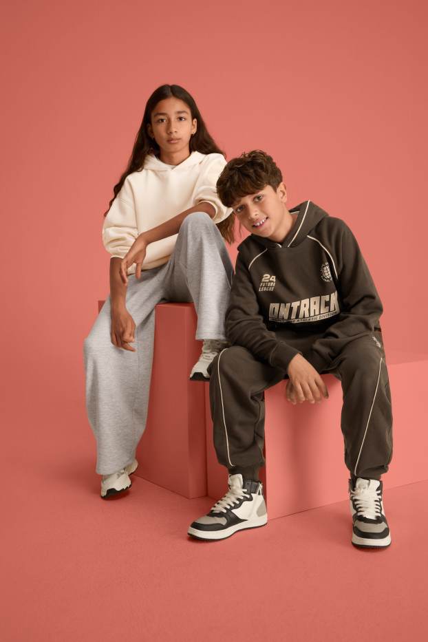 Children Boys - Joggers - dark brown