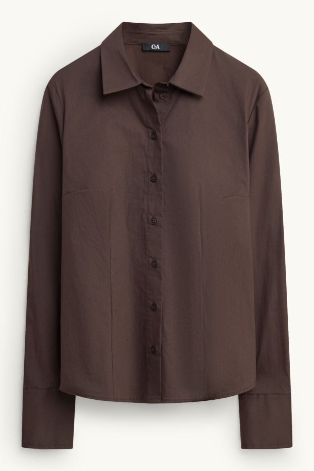 Damen - Bluse - braun