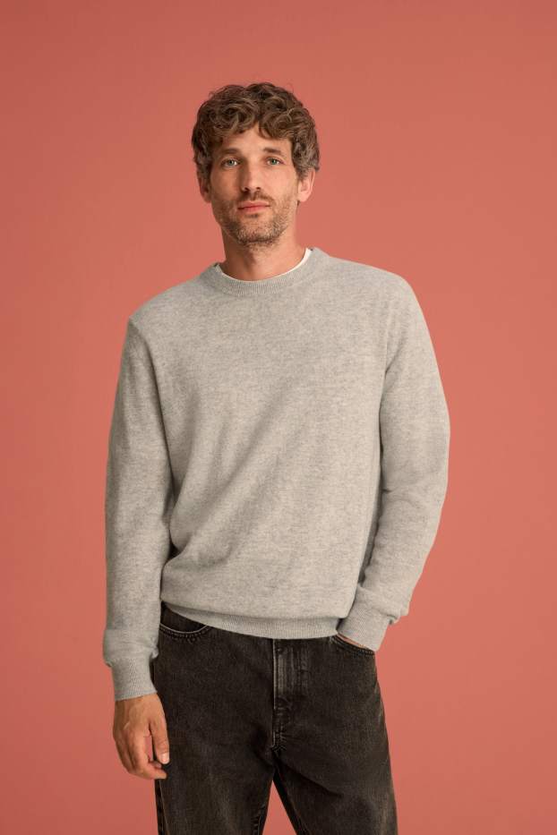 Herren - Kaschmir-Pullover - grün