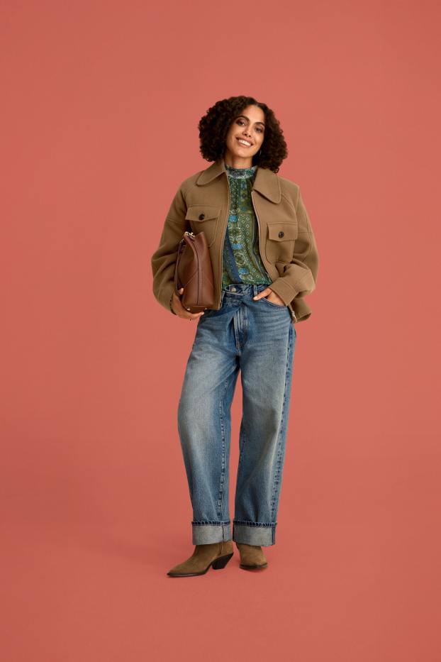 Dona - Straight Jeans - mid waist - texà blau clar