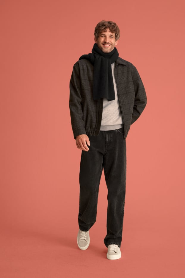 Herren - Chino - Relaxed Fit - LYCRA® - schwarz