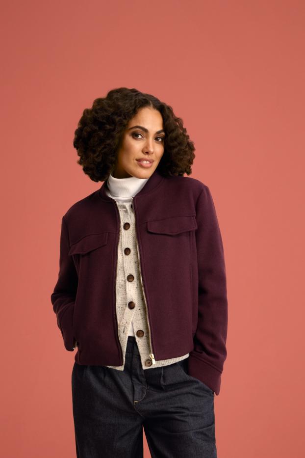 Donna - Cardigan - motivo treccia - beige