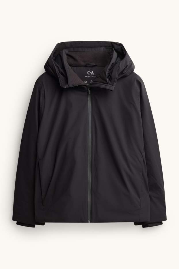 Femmes - Veste hardshell avec capuche - imperméable - noir
